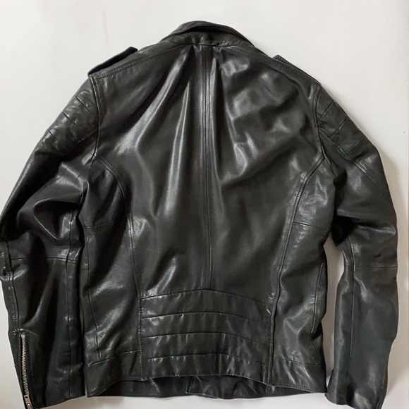 Diesel Lambskin Leather Biker Jacket - Picture 2 of 12